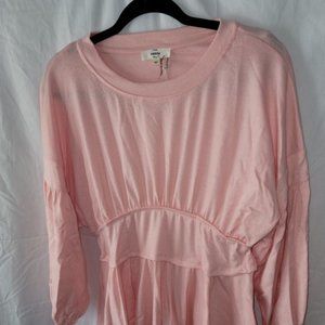Entro Dusty Pink puffy Long Sleeve Shirt